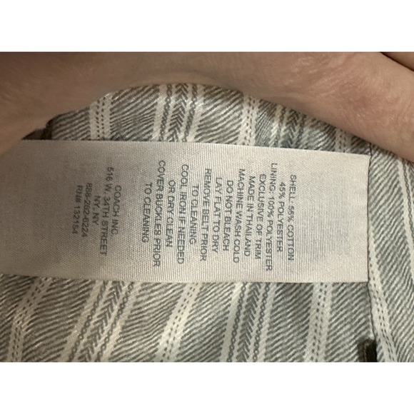 Coach, Women's Tattersall Plaid Belted Short Classic Lined TrenchCoat, size XS - Picture 10 of 10